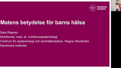 Thumbnail for Matens betydelse för barns hälsa