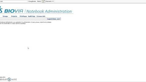 Thumbnail for Superuser - create and administrate projects
