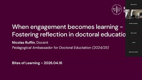 Thumbnail for When engagement becomes learning - Nicolas Ruffin - Bites of Learning