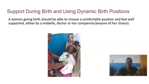 Thumbnail for Dynamic positions and Intrapartum Support QI project at Naguru