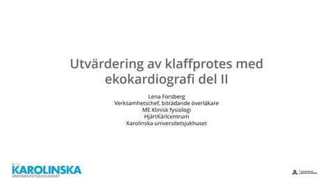Thumbnail for Klaffproteser del 2