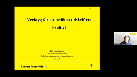 Thumbnail for Verktyg för att bedöma tidskrifters kvalitet_250226