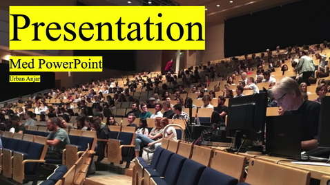 Thumbnail for Presentation med PowerPoint