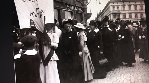 Thumbnail for 100 år sedan kvinnor fick rösträtt