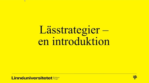 Thumbnail for Lässtrategier