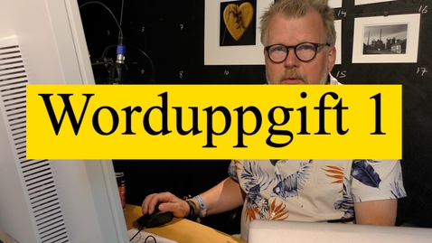 Thumbnail for Worduppgift 1