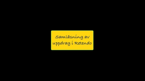Thumbnail for Tips &amp; trix - Samläsning i Retendo