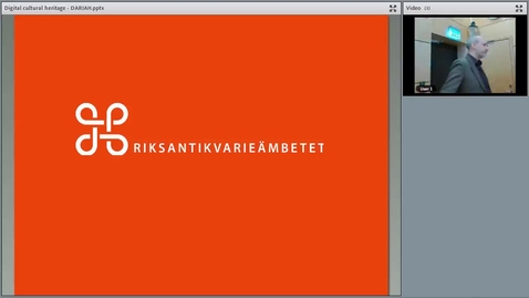 Thumbnail for Henrik Summanen's seminar &quot;National coordination and development of the Swedish digital cultural heritage&quot;, 10 Apr 2018