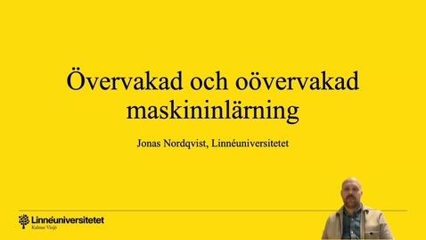 Thumbnail for Övervakad och oövervakad masininlärning
