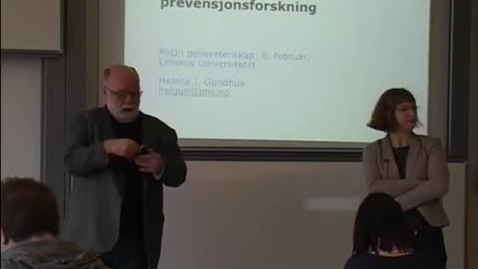 Thumbnail for Polis- och preventionsforskning i Norden, del 1, 2014-02-6
