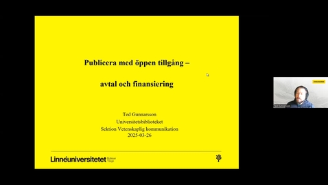 Thumbnail for Publicera med öppen tillgång