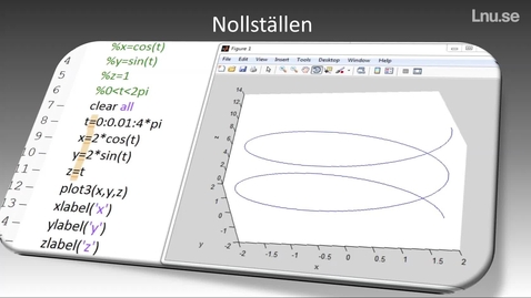 Thumbnail for Hitta nollställen på en funktion i matlab