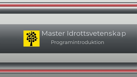 Thumbnail for Video programintro HT20