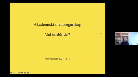 Thumbnail for Akademiskt medborgarskap - vad innebär det?