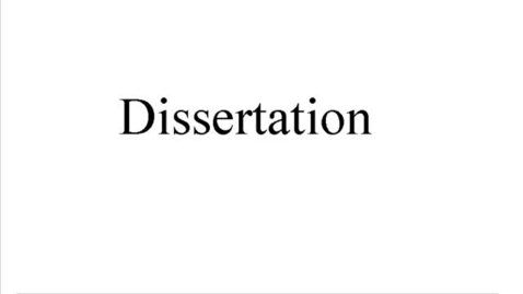 Thumbnail for Dissertation