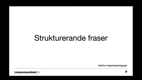 Thumbnail for Baspaket Skriva och referera: Strukturerande fraser