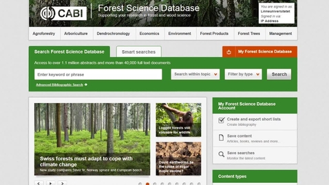 Thumbnail for Forest Science