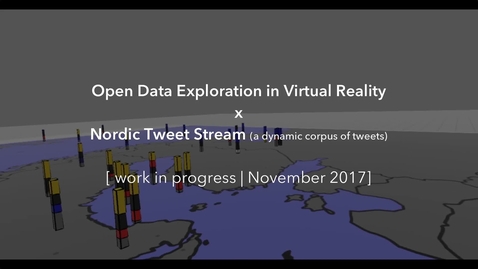 Thumbnail for Open Data Exploration in Virtual Reality x Nordic Tweet Stream (WIP, Nov. 2017)