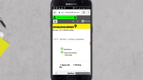 Thumbnail for Bädda in video i diskussionsinlägg från Mobil -Android