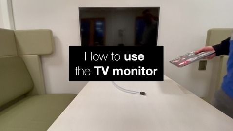 Thumbnail for How to use the TV-monitors at the University Library