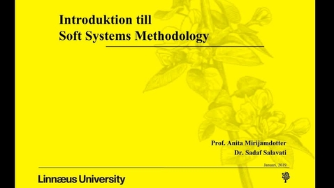 Thumbnail for Introduktion till Soft Systems Methodology