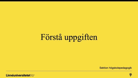 Thumbnail for Skriva och referera: Förstå uppgiften