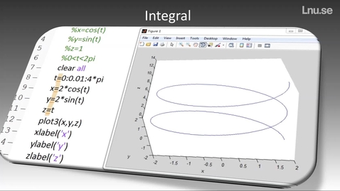 Thumbnail for Kommandot Integral i Matlab