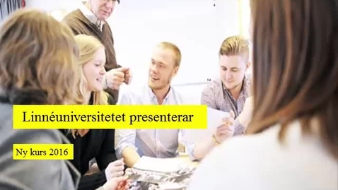 Thumbnail for Entreprenörskap och verksamhetsutveckling 7,5hp