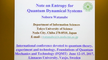 thumbnail for Note on Entropy for Quantum Dynamical Systems - Noburu Watanabe