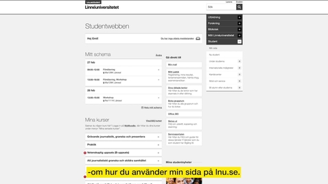 Thumbnail for Min sida – en guide