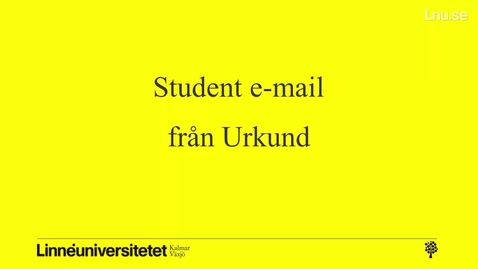 Thumbnail for Urkund student email