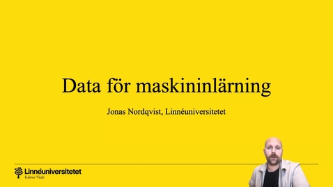 Thumbnail for Data för maskininlärning