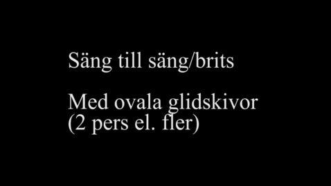 Thumbnail for 8A Säng till sängbrits - med ovala glidskivor (2 pers el. fler)