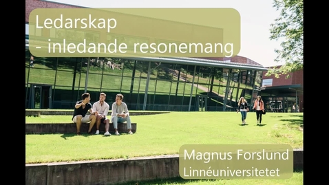 Thumbnail for Ledarskap - inledande resonemang