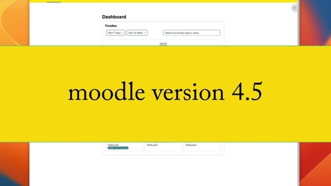 Thumbnail for Nyheter i Moodle 4.5