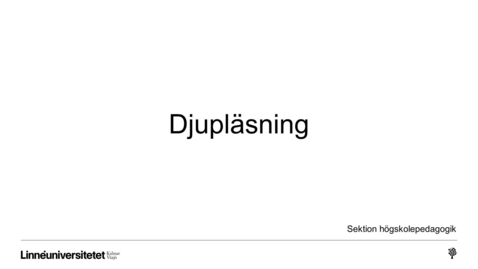Thumbnail for Baspaket Studera: Djupläsning