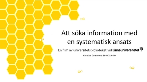 Thumbnail for Att söka information med en systematisk ansats