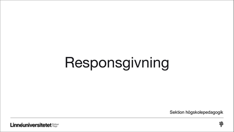 Thumbnail for Baspaket Skriva och referera: Responsgivning