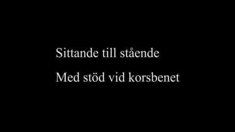 Thumbnail for 6C Sittande till stående - Med stöd vid korsbenet