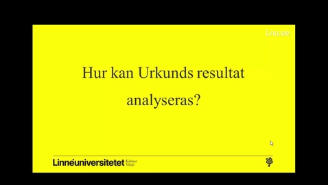Thumbnail for Analysera resultatet från Urkund