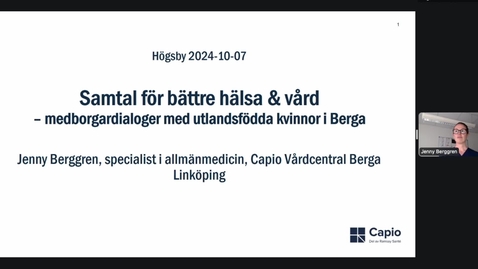 Thumbnail for Samtal för bättre hälsa och vård