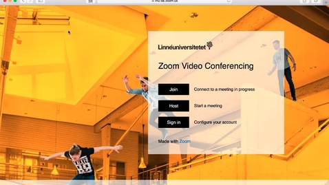 Thumbnail for Vad du kan göra på hemsidan för Zoom