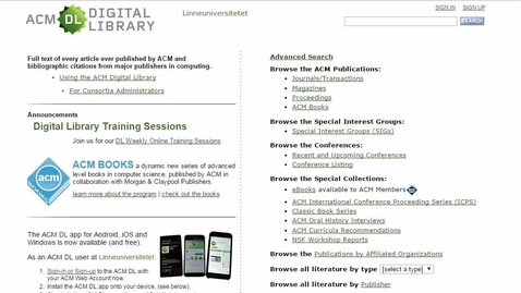 Thumbnail for ACM simple search