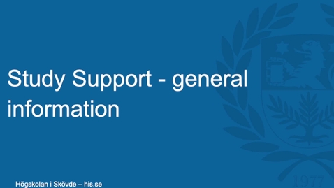 Thumbnail for Study support general information