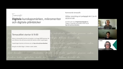 Thumbnail for Temacafe digitala kunskapsmärken, mikromeriter och digitala plånböcker. 2024-09-24