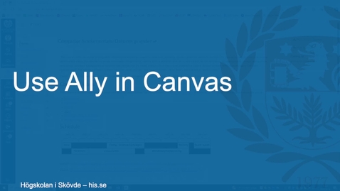 Thumbnail for Use Ally in Canvas