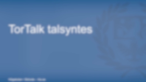 Thumbnail for Använda Tortalk