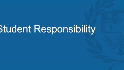 Thumbnail for Student Responsibility