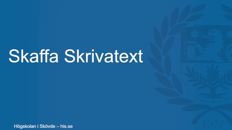 Thumbnail for Skaffa Skrivatext