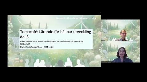 Thumbnail for Larande for hallbar utveckling del 3